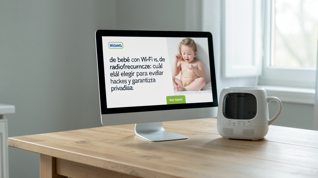 Detalle fotográfico relacionado con Monitor de bebé con Wi-Fi vs. de radiofrecuencia: cuál elegir para evitar hackeos y garantizar privacidad